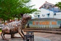 Cat statue in Kuching city
