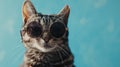 The Cat in Sunglasses. AI generated Royalty Free Stock Photo