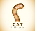 Cat tail with a Band Aid - Cat Veterinary icon
