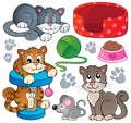Cat theme collection 1 Royalty Free Stock Photo