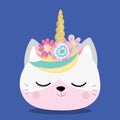 CAT UNICORN BLUE 03