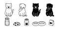 Cat vector icon calico kitten character cartoon pet food blow milk logo symbol doodle illustration animal design Royalty Free Stock Photo