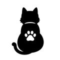 Cat vector icon logo paw cartoon character illustration kitten calico symbol clip art