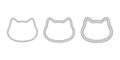 Cat vector kitten calico icon rope logo symbol breed cartoon character illustration doodle design isolated clip art