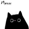 Cat vector, T-shirt Print, cartoon characters, cute cat