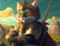 A cat warrior fantastical world