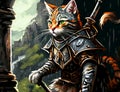 A cat warrior fantastical world