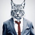 Cool Bobcat In A Suit: Realistic Surrealism With A Twist