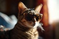 Cat Wears Sunglasses In Side-Splitting Portrait