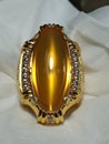 Cat's Eye Luster - Golden Yellow Crystals Chalcedony