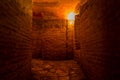 Catacombs in the Hagia Sofia in Istanbul, Turkey. Royalty Free Stock Photo