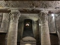 Inside catacombs of Kom El Shoqafa