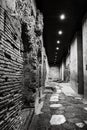 Museum and catacombs in Italy, travel in Napoli city, Europe