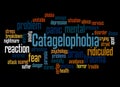 Catagelophobia fear of being ridiculed word cloud concept 3 Royalty Free Stock Photo