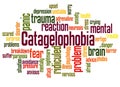 Catagelophobia fear of being ridiculed word cloud concept 2 Royalty Free Stock Photo