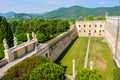 Catajo castle euganean hills area panoramic view courtyard