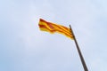 Waving catalan flag Royalty Free Stock Photo