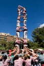Catalan human pyramid Royalty Free Stock Photo