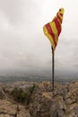 Catalan independence flag on the mount