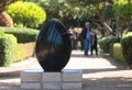 Joan Miro sculpture in Marivent gardens palace in Mallorca Royalty Free Stock Photo