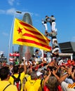 Catalan show - Castell in National Day of Catalonia