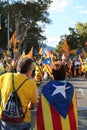 Catalan symbols at Diada independence manifestation