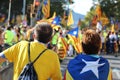 Catalan symbols at Diada independence manifestation