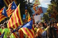 Catalan symbols at Diada independence manifestation