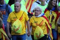 Catalan symbols at Diada independence manifestation