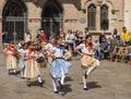 Catalan teens traditional dancing festival