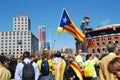 Llibertat Presos Politics march in Barcelona