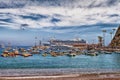 Catalina Island with Cruise Ship Royalty Free Stock Photo