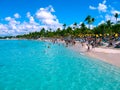 Catalina island, Dominican Republic- February 05, 2013: The views of the Caribbean Sea Royalty Free Stock Photo