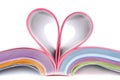 Catalogue folded heart Royalty Free Stock Photo