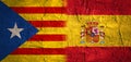 Catalonia exit from Spain political process Royalty Free Stock Photo
