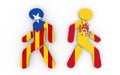 Catalonia exit from Spain political process Royalty Free Stock Photo