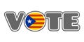 Catalonia exit from Spain political process Royalty Free Stock Photo