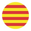 Catalonia flag banner vector.