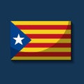 Catalonia the national flag europe spain