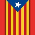 Catalonia the national flag europe spain