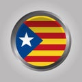 Catalonia the national flag europe spain Royalty Free Stock Photo