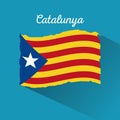 Catalonia the national flag europe spain