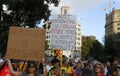 Catalonia protests on first anniversary of spains banned independence referendum