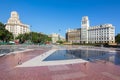 Catalonia Square Placa de Catalunya, Barcelona, Spain Royalty Free Stock Photo