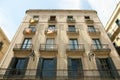 Catalonian Flags on Balconies - Barcelona Royalty Free Stock Photo