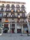 Catalonian flags on display during a pro-independence rally in Barcelona, Spain