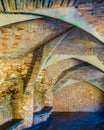 Guell Crypt Exterior, Catalunya, Spain Royalty Free Stock Photo