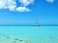 Catamaran at Anchor Bahamas