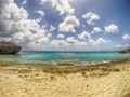 Catamaran Anchored Bonaire