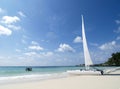 Catamaran on the beach